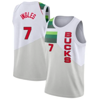 Youth Joe Ingles Milwaukee Bucks White Swingman 2018/19 Jersey - Earned Edition