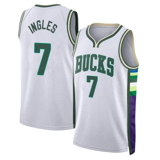 Youth Joe Ingles Milwaukee Bucks White Swingman 2021/22 City Edition Jersey