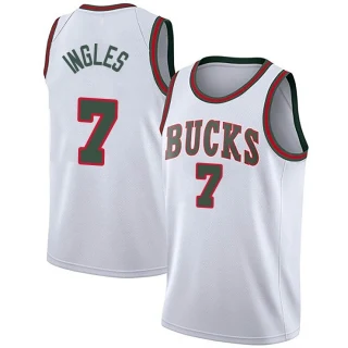 Youth Joe Ingles Milwaukee Bucks White Swingman Fashion Hardwood Classics Jersey