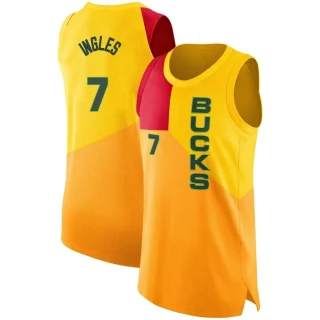 Youth Joe Ingles Milwaukee Bucks Yellow Swingman 2018/19 Jersey - City Edition
