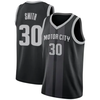 Youth Joe Smith Detroit Pistons Black Swingman 2018/19 Jersey - City Edition