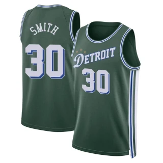 Youth Joe Smith Detroit Pistons Green Swingman 2022/23 City Edition Jersey