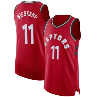 Youth Joe Wieskamp Toronto Raptors Red Authentic Jersey - Icon Edition