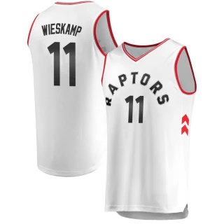 Youth Joe Wieskamp Toronto Raptors White Fast Break Jersey - Association Edition