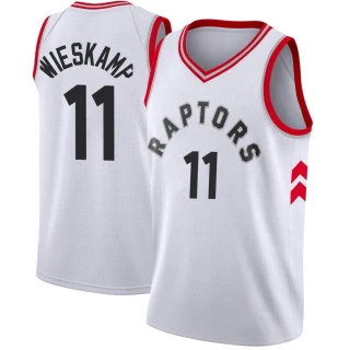 Youth Joe Wieskamp Toronto Raptors White Swingman Jersey - Association Edition