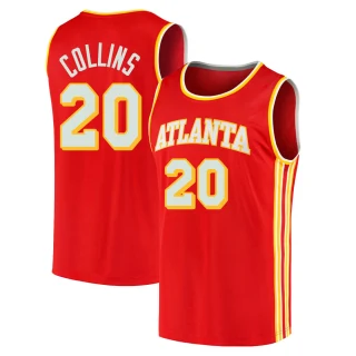 Youth John Collins Atlanta Hawks Red Fast Break 2020/21 Jersey - Icon Edition