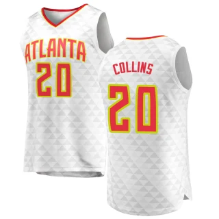 Youth John Collins Atlanta Hawks White Fast Break Jersey - Association Edition