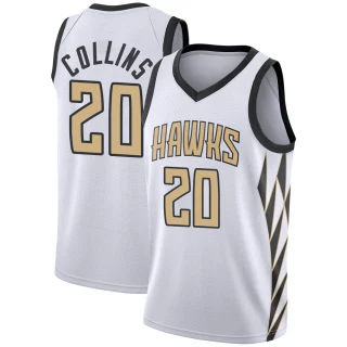 Youth John Collins Atlanta Hawks White Swingman 2018/19 Jersey - City Edition