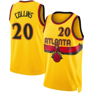 Youth John Collins Atlanta Hawks Yellow Swingman 2021/22 City Edition Jersey