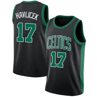 Youth John Havlicek Boston Celtics Black Swingman Jersey - Statement Edition