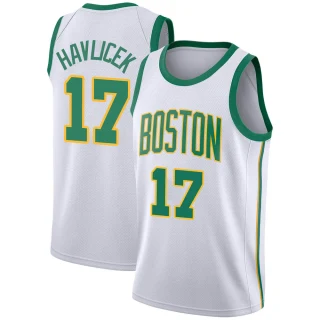 Youth John Havlicek Boston Celtics White Swingman 2018/19 Jersey - City Edition