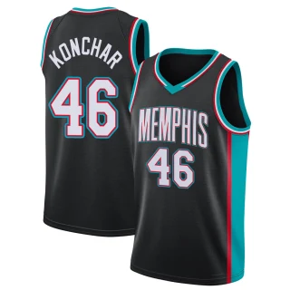 Youth John Konchar Memphis Grizzlies Black Swingman 2020/21 Hardwood Classics Jersey
