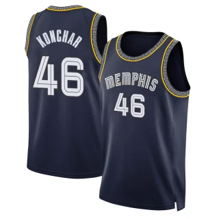 Youth John Konchar Memphis Grizzlies Navy Swingman 2021/22 City Edition Jersey