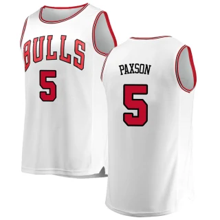 Youth John Paxson Chicago Bulls White Fast Break Jersey - Association Edition