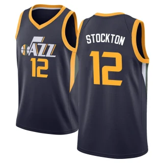 Youth John Stockton Utah Jazz Navy Swingman Jersey - Icon Edition