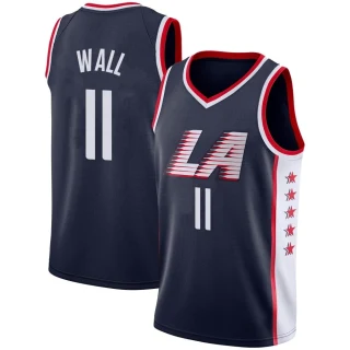 Youth John Wall Los Angeles Clippers Navy Swingman 2018/19 Jersey - City Edition