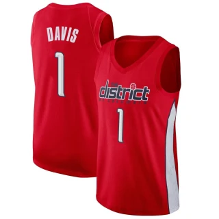 Youth Johnny Davis Washington Wizards Red Swingman 2018/19 Jersey - Earned Edition
