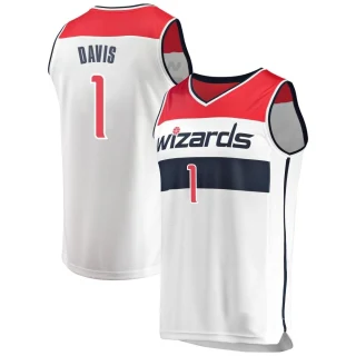 Youth Johnny Davis Washington Wizards White Fast Break Jersey - Association Edition