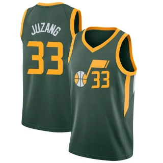 Youth Johnny Juzang Utah Jazz Green Swingman 2018/19 Jersey - City Edition