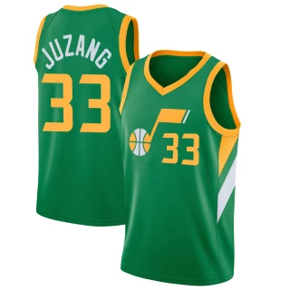 Youth Johnny Juzang Utah Jazz Green Swingman 2020/21 Jersey - Earned Edition