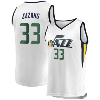 Youth Johnny Juzang Utah Jazz White Fast Break Jersey - Association Edition