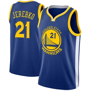 Youth Jonas Jerebko Golden State Warriors Blue Swingman Jersey - Icon Edition