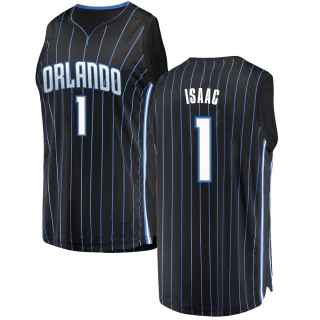 Youth Jonathan Isaac Orlando Magic Black Fast Break Jersey - Statement Edition