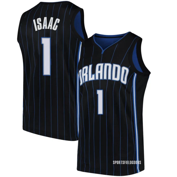 Youth Jonathan Isaac Orlando Magic Black Swingman Jersey - Statement Edition