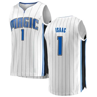 Youth Jonathan Isaac Orlando Magic White Fast Break Jersey - Association Edition