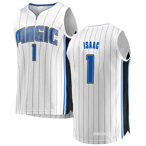 Youth Jonathan Isaac Orlando Magic White Fast Break Jersey - Association Edition