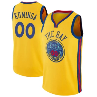 Youth Jonathan Kuminga Golden State Warriors Gold Swingman Jersey - City Edition