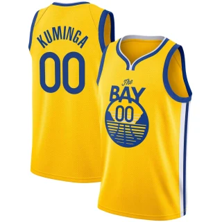 Youth Jonathan Kuminga Golden State Warriors Gold Swingman Yellow 2019/20 Jersey - Statement Edition