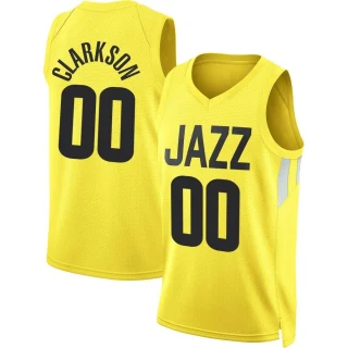 Youth Jordan Clarkson Utah Jazz Gold Swingman 2022/23 City Edition Jersey