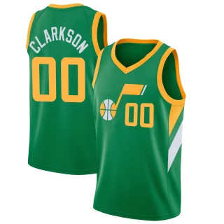Youth Jordan Clarkson Utah Jazz Green Swingman 2020/21 Jersey - Earned Edition