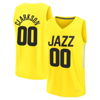 Youth Jordan Clarkson Utah Jazz Yellow Fast Break 2022/23 City Edition Jersey