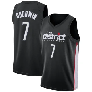 Youth Jordan Goodwin Washington Wizards Black Swingman 2018/19 Jersey - City Edition