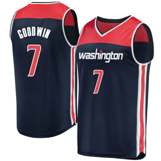 Youth Jordan Goodwin Washington Wizards Navy Fast Break Jersey - Statement Edition