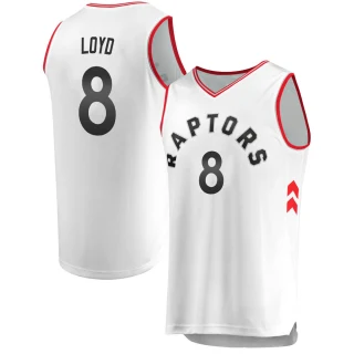 Youth Jordan Loyd Toronto Raptors White Fast Break Jersey - Association Edition