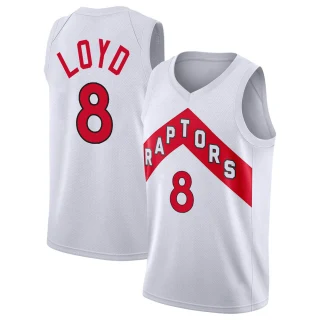 Youth Jordan Loyd Toronto Raptors White Swingman 2020/21 Jersey - Association Edition
