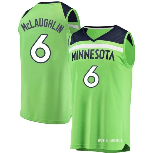 Youth Jordan McLaughlin Minnesota Timberwolves Green Fast Break Jersey - Statement Edition