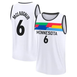 Youth Jordan McLaughlin Minnesota Timberwolves White Fast Break 2022/23 City Edition Jersey