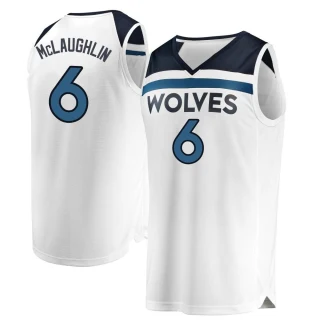 Youth Jordan McLaughlin Minnesota Timberwolves White Fast Break Jersey - Association Edition