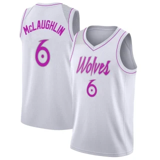 Youth Jordan McLaughlin Minnesota Timberwolves White Swingman 2018/19 Jersey - Earned Edition