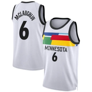 Youth Jordan McLaughlin Minnesota Timberwolves White Swingman 2022/23 City Edition Jersey