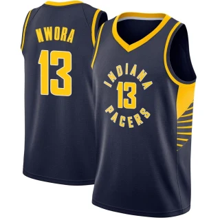 Youth Jordan Nwora Indiana Pacers Navy Swingman Jersey - Icon Edition