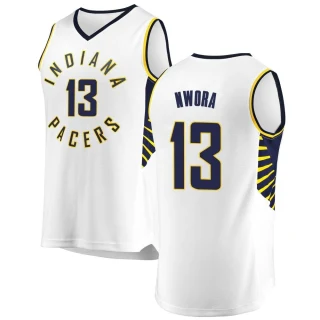 Youth Jordan Nwora Indiana Pacers White Fast Break Jersey - Association Edition