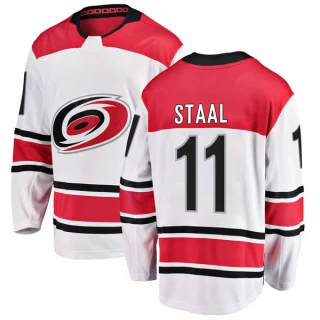 Youth Jordan Staal Carolina Hurricanes White Breakaway Away Jersey