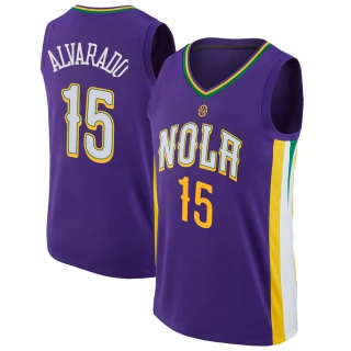 Youth Jose Alvarado New Orleans Pelicans Purple Swingman Jersey - City Edition