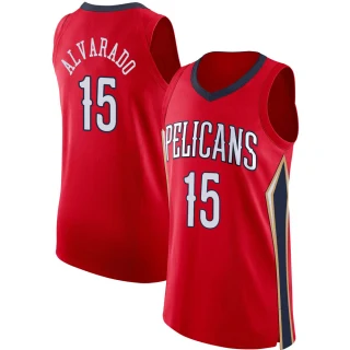 Youth Jose Alvarado New Orleans Pelicans Red Authentic Jersey - Statement Edition