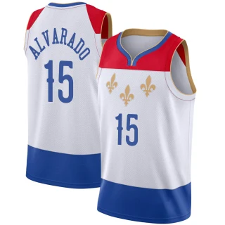 Youth Jose Alvarado New Orleans Pelicans White Swingman 2020/21 Jersey - City Edition